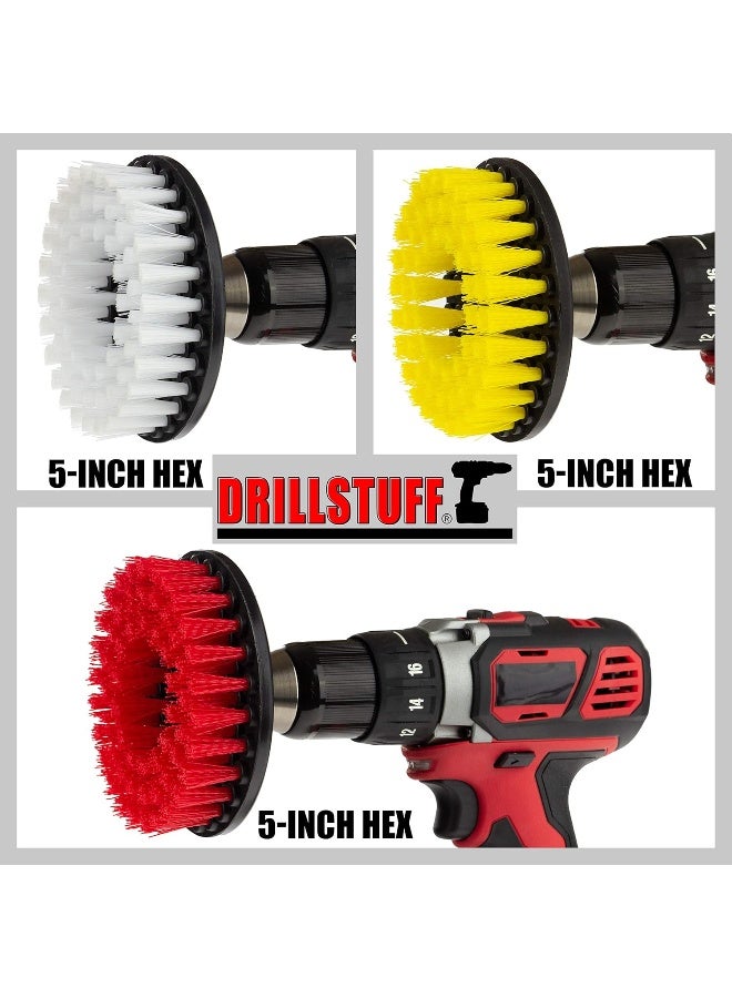 Drillstuff Cleaning Supplies - Drill Brush - Leather Cleaner - Shower Door - Upholstery - Carpet - Bathroom Accessories - Shower Cleaner - Bathtub - Tile - Outdoor - Scrub Brush - Garden - Bird Bath - Granite - Image 5